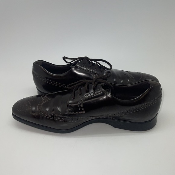 Tod\'s Shoes Mens Size 8 Brown Leather‎ Wingtip Oxford Dress Italy Brogue Lace Up main image 13